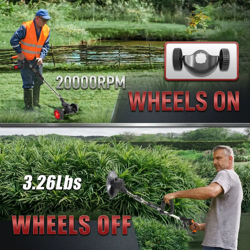 3 In 1 Cordless Grass Trimmer, Weed Eater and Edger