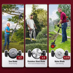 3 In 1 Cordless Grass Trimmer, Weed Eater and Edger
