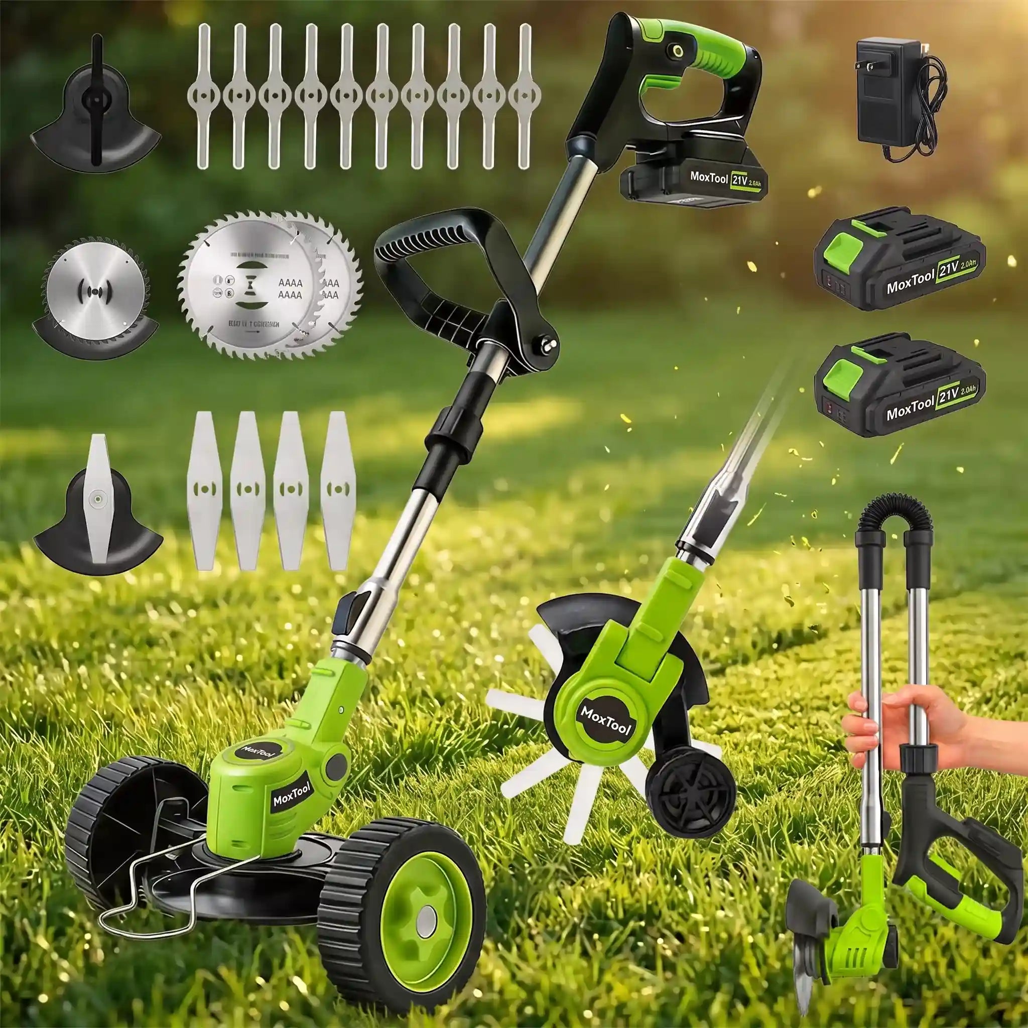 3 In 1 Cordless Grass Trimmer, Weed Eater and Edger